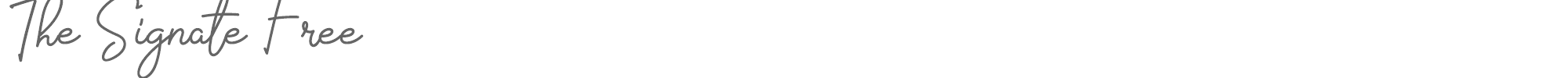 The Signate TheSignateFree.otf font preview