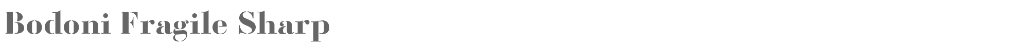 Bodoni Fragile BodoniFragileSharp.otf font preview