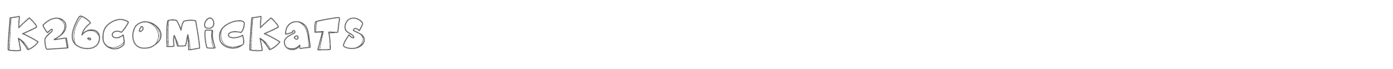 K26 Comic Kats K26ComicKats.ttf font preview
