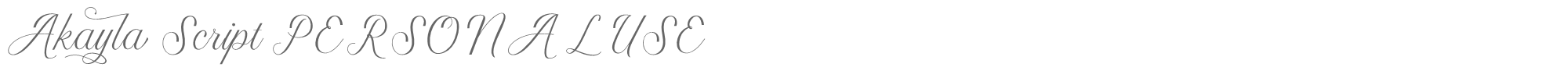 Akayla Script AkaylaScript_PERSONAL.ttf font preview