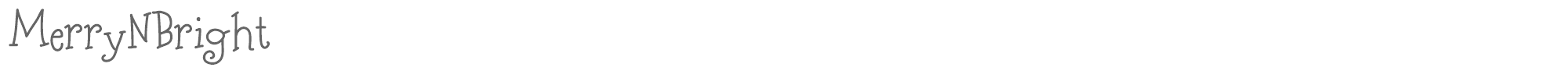 Merry N Bright MerryNBright_DEMO.ttf font preview