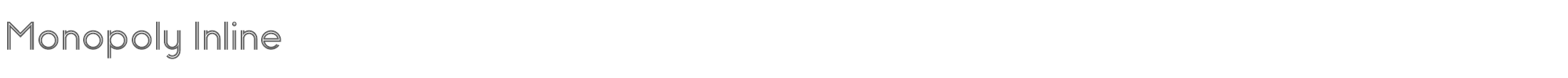 Monopoly Inline MONOPOLY_INLINE.ttf font preview