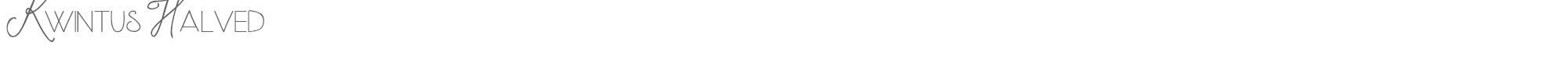 Kwintus Halved Kwintus_Halved.ttf font preview