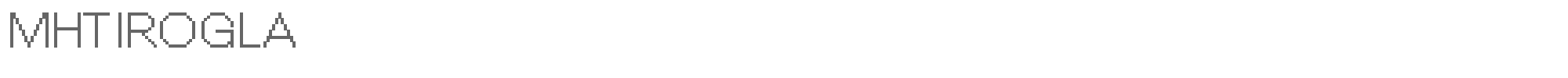 Sample characters Mhtirogla Font