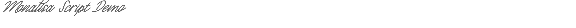 Monalisa Script Monalisa-Script-Demo.otf font preview