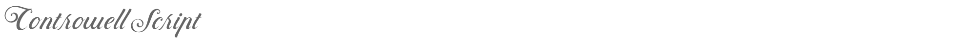 Controwell Script ControwellScript-Regular.ttf font preview