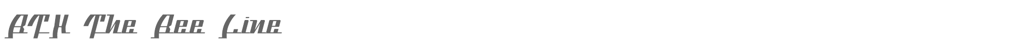BTX The Bee Line BTXTheBeeLine-Regular.otf font preview