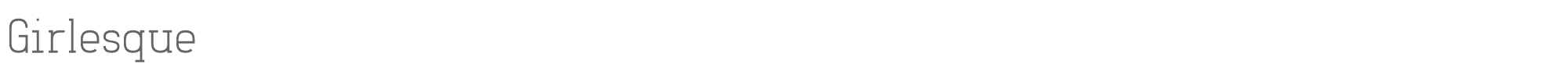 Sample characters Girlesque Font