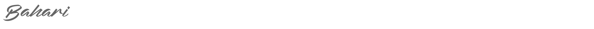 Bahari Bahari.ttf font preview