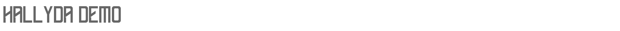 Hallyda Hallyda_Demo.ttf font preview