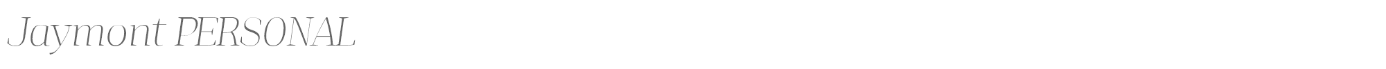 Jaymont JaymontThi_PERSONAL_USE.ttf font preview