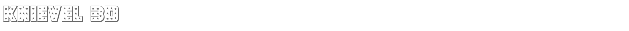 Knievel knievel3d.ttf font preview