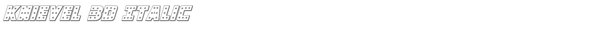 Knievel knievel3dital.ttf font preview