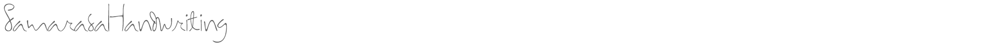 Samarasa Handwriting SamarasaHandwriting.ttf font preview