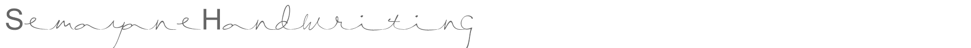 Semayane Handwriting SemayaneHandwriting.ttf font preview