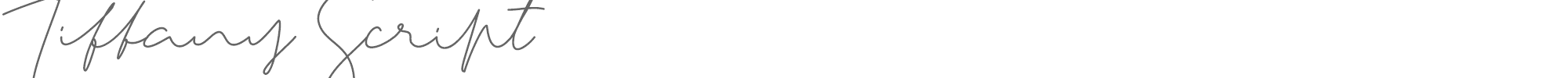 Tiffany Sans TiffanyScript.otf font preview