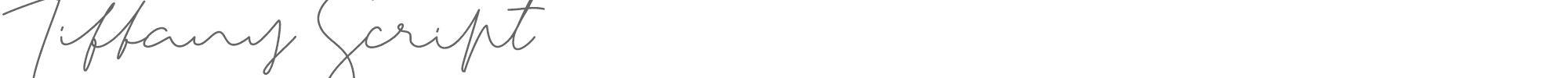 Tiffany Sans TiffanyScript.ttf font preview