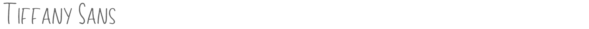 Tiffany Script TiffanySans.ttf font preview
