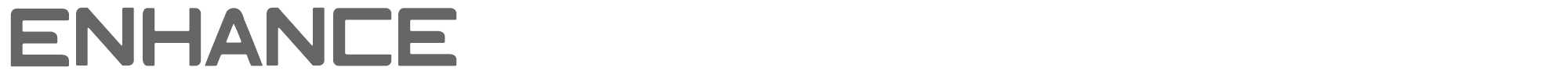Sample characters Enhance Font