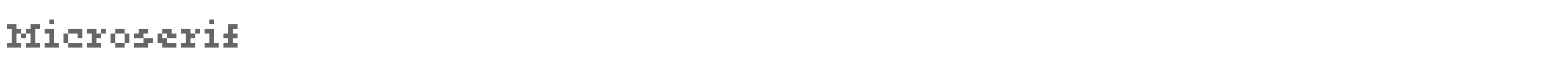 Microserif Microserif.ttf font preview