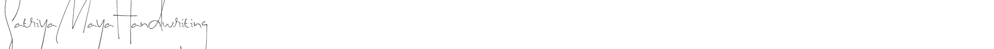Satriya Maya Handwriting SatriyaMayaHandwriting.ttf font preview