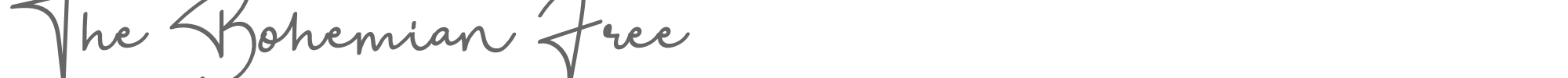 The Bohemian TheBohemianFree.otf font preview