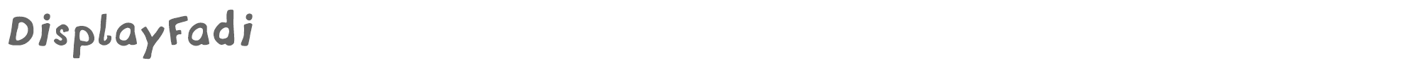 Display Fadi DisplayFadi.ttf font preview