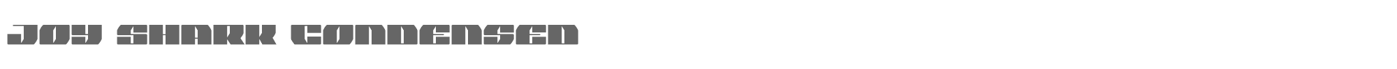Joy Shark joysharkcond.ttf font preview