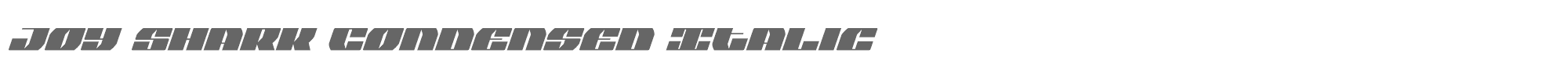 Joy Shark joysharkcondital.ttf font preview