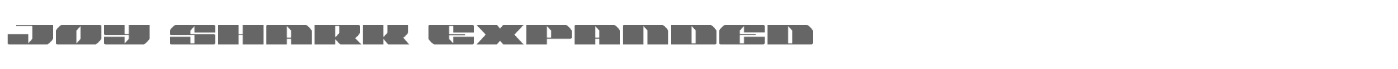 Joy Shark joysharkexpand.ttf font preview