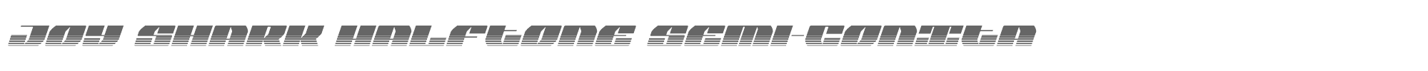 Joy Shark joysharkhalfsemicondital.ttf font preview