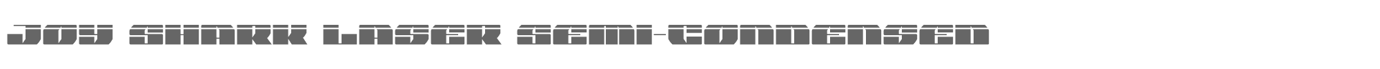 Joy Shark joysharklasersemicond.ttf font preview