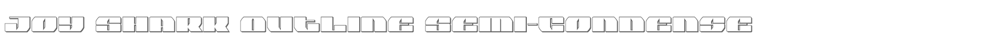 Joy Shark joysharkoutsemicond.ttf font preview