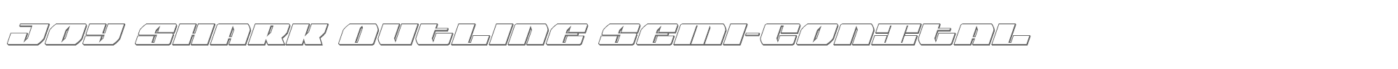 Joy Shark joysharkoutsemicondital.ttf font preview