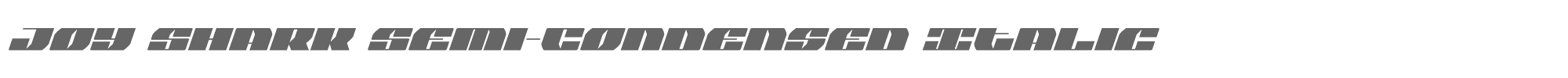 Joy Shark joysharksemicondital.ttf font preview