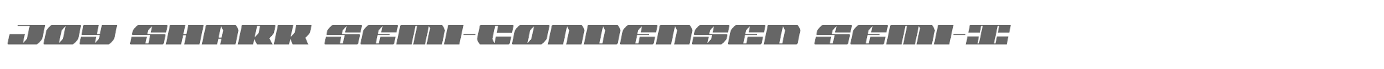 Joy Shark joysharksemicondsemital.ttf font preview
