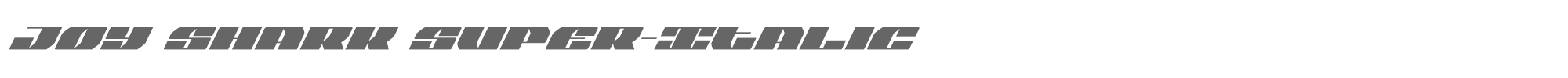 Joy Shark joysharksuperital.ttf font preview