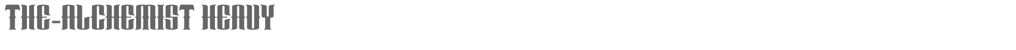 The Alchemist The-Alchemist-Heavy.otf font preview