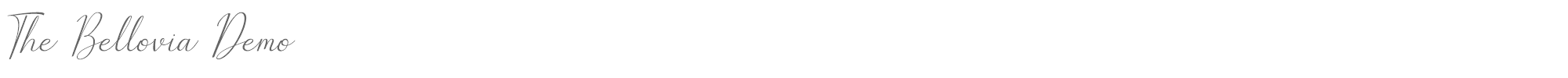 The Bellovia The_Bellovia_Demo.ttf font preview