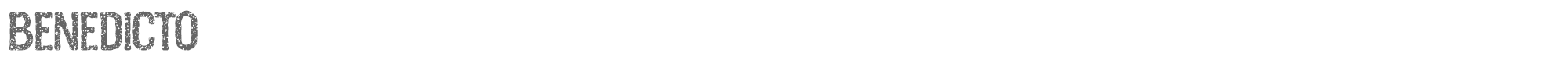 Benedicto Benedicto.otf font preview