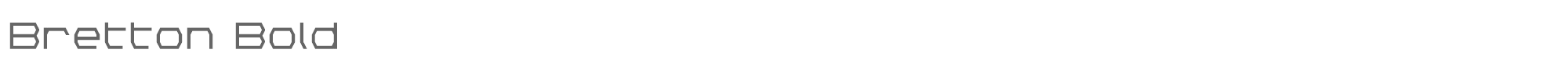 Bretton brettonbold.ttf font preview