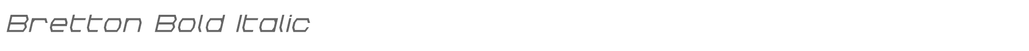 Bretton brettonboldital.ttf font preview