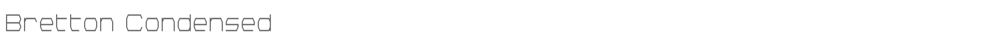Bretton brettoncond.ttf font preview
