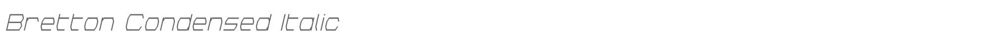 Bretton brettoncondital.ttf font preview