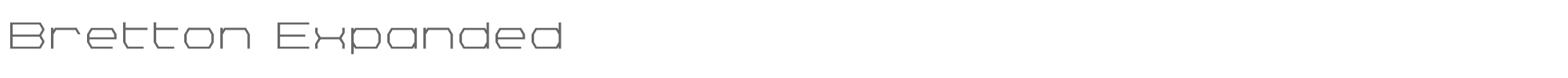 Bretton brettonexpand.ttf font preview