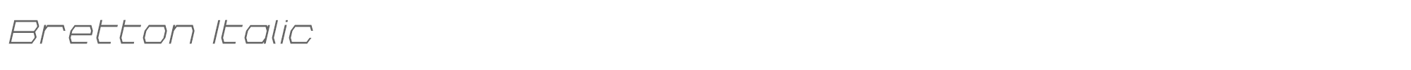 Bretton brettonital.ttf font preview