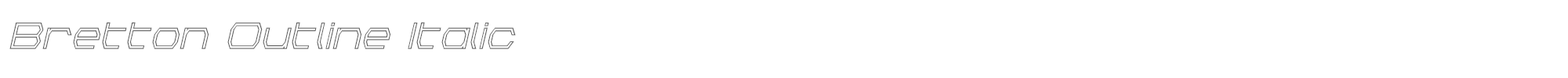 Bretton brettonoutital.ttf font preview