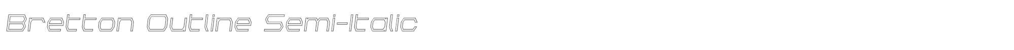 Bretton brettonoutsemital.ttf font preview