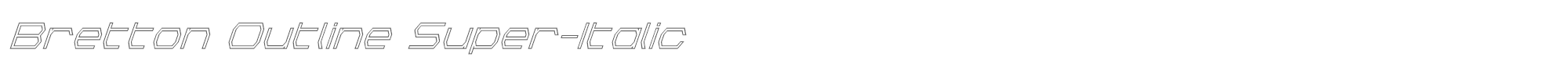 Bretton brettonoutsuperital.ttf font preview