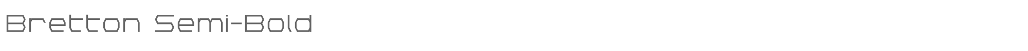 Bretton brettonsemibold.ttf font preview